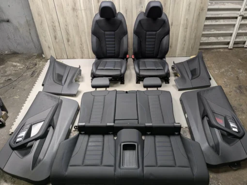 22-25 OEM BMW G42 230 M240 M SPORT Front Rear Seats Doors Panels Cards BLACK